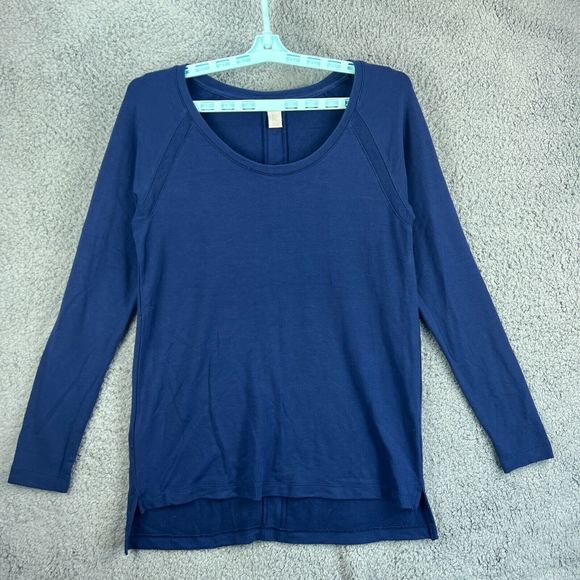 Kenar Sweater Women Small Blue Long Sleeve Modal Blend Pullover Hi Low - Picture 1 of 8